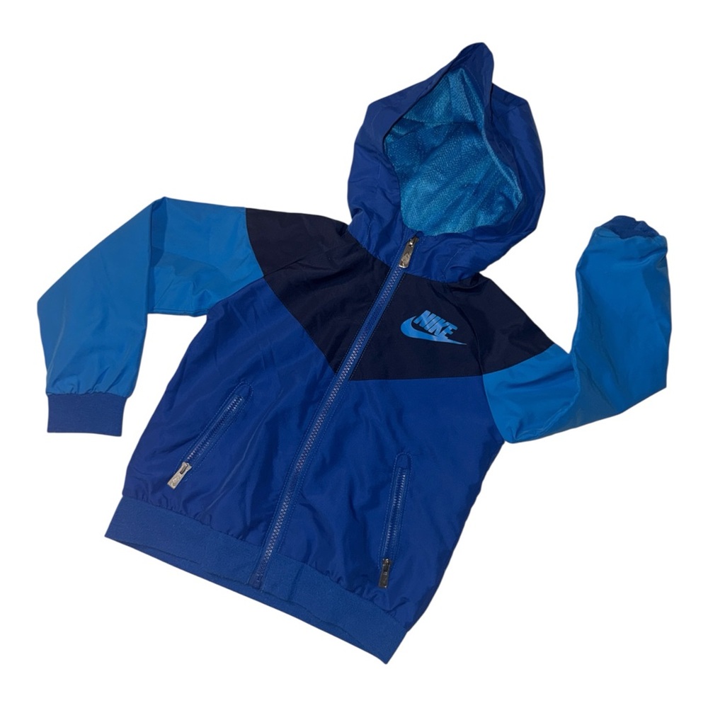 🔥 Nike Unisex Youth Kids Zip Up Windbreaker Hoody Jacket Size 4 / XS 🔥